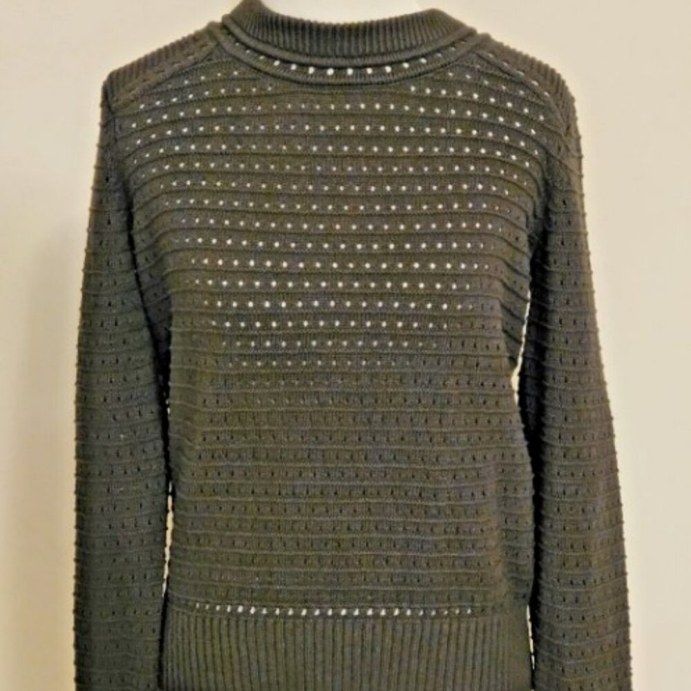 NWT Ann Taylor Loft Women's XS Charcoal Knit Sweater